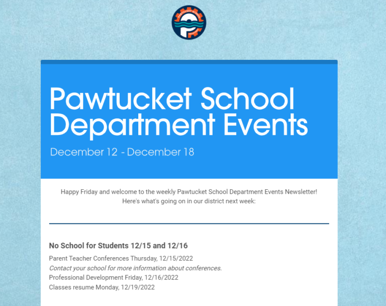 Pawtucket School Department – Join the Evolution